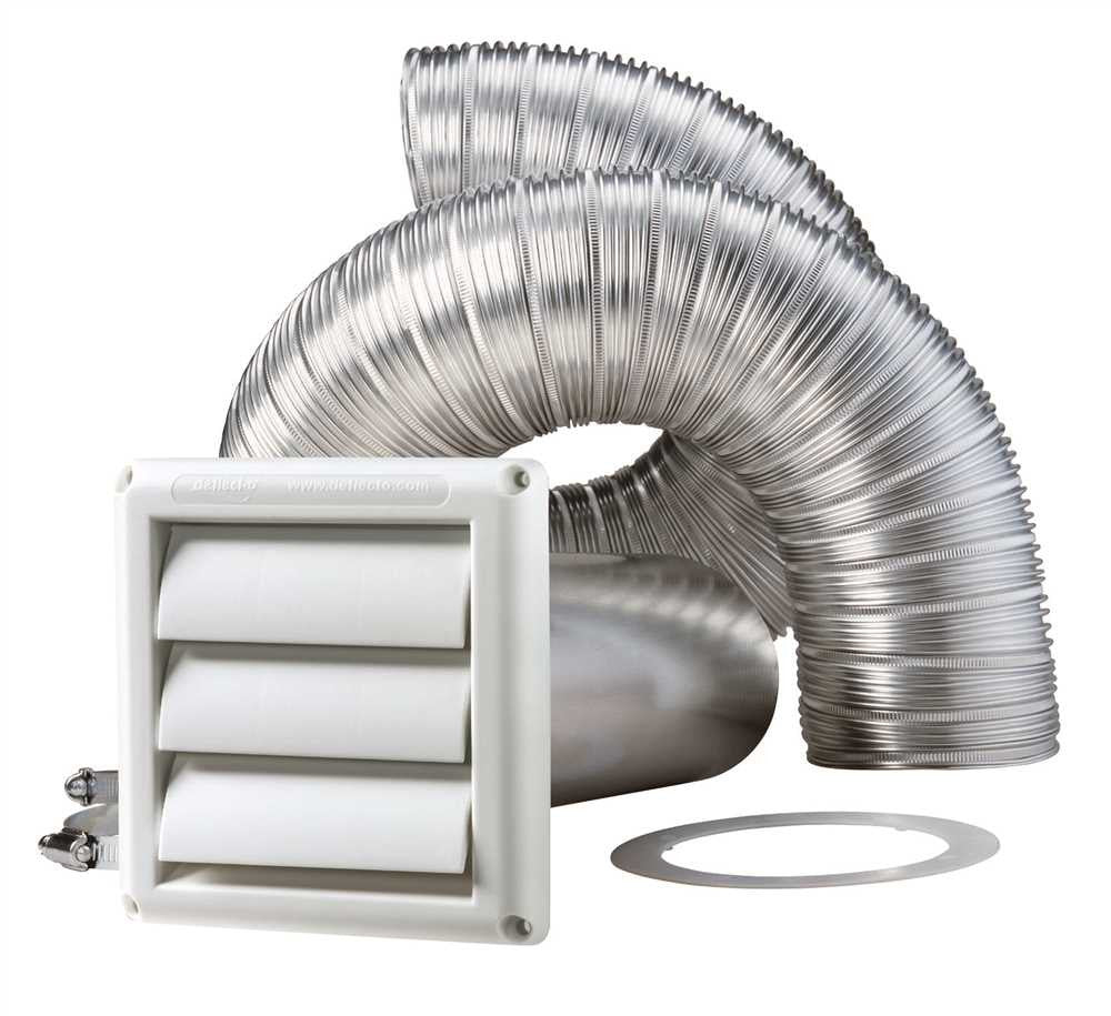 Dryer Vent Kit Duct 4" X 8' Aluminum