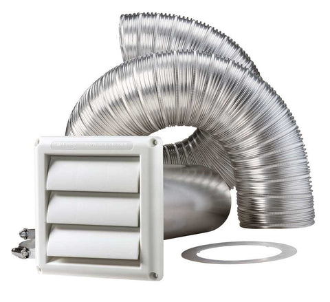 Dryer Vent Kit Duct 4" X 8' Aluminum