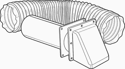 Super Flex Hose Dryer Vent Kit 5'