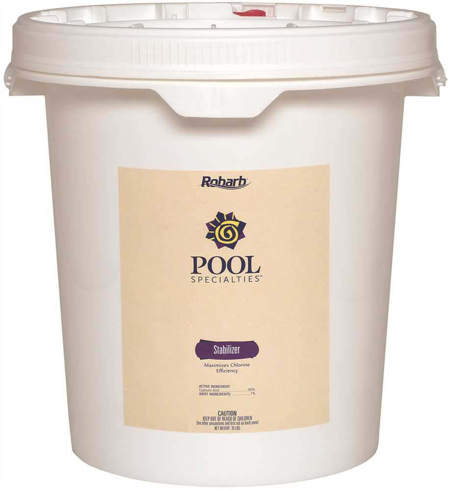 Robarb&trade; Pool Specialties Stabilizer, 35 Lb. Container