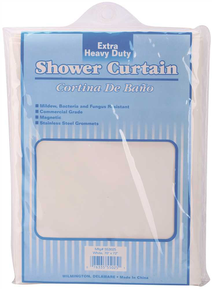 Institutional 8 Gauge Shower Curtain 70" X 72"