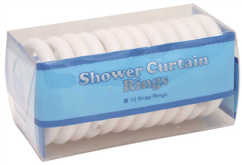 Proplus Shower Curtain Hooks White