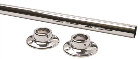 Shower Rod With Flange 5 Ft. Chrome