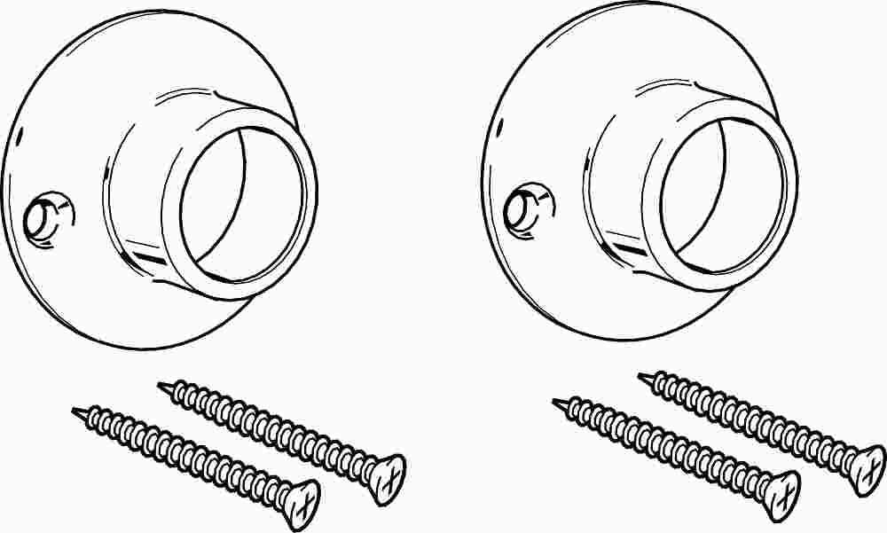 Heavy-duty Shower Rod Flange