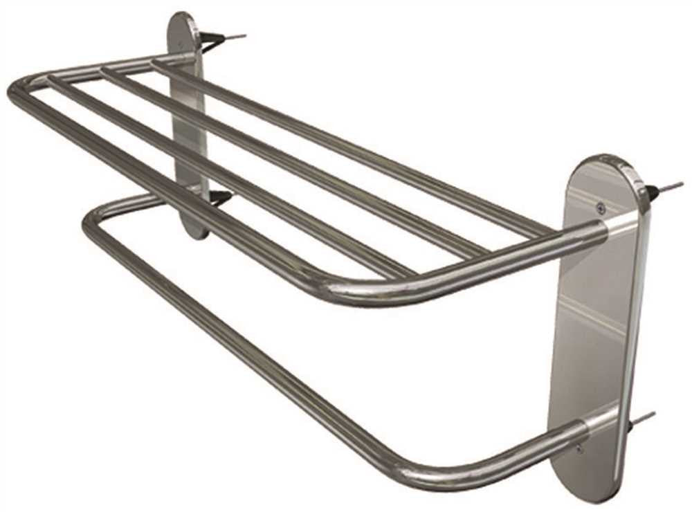 Wingits Master Towel Rack, 18 In. Wide, Polished Stainless Steel