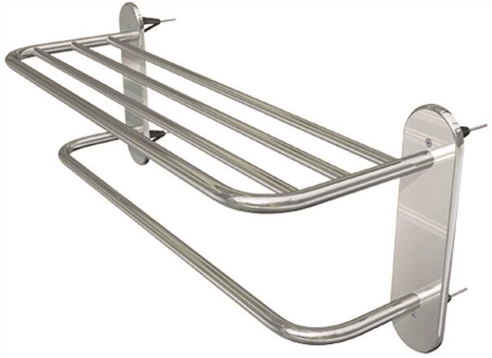 Wingits Master Towel Rack, 24 In. Wide, Polished Stainless Steel