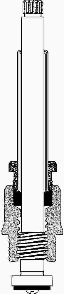 Tub Stem Assembly For Central Brass