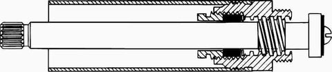 Cold Tub Stem Assembly With Sleeve For Eljer