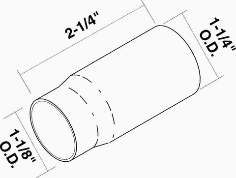 Escutcheon Sleeve For Sterling 2 1-4 In Long Chrome