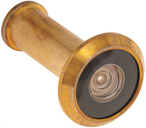 Anvil Mark&reg; Door Viewer, 180 Deg Brass Plated, 1-2 In. Hole, Fits 1-3-8 In. To 2 In. Door