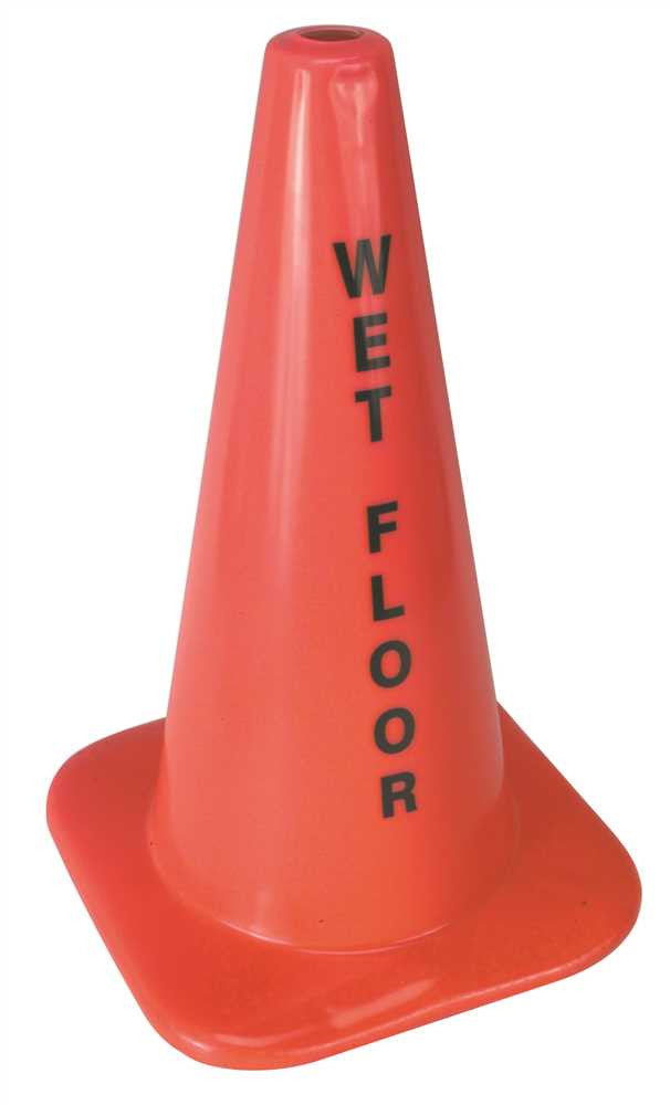 Wet Floor Cone 18in Orange