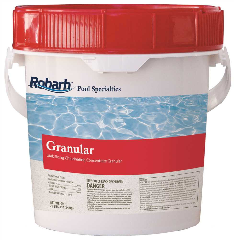 Robarb&trade; Granular Chlorinating Concentrate, 25-lb. Pail