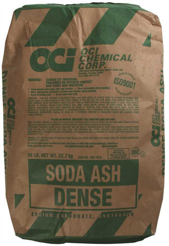 Soda Ash Sodium Carbonate, 50 Lb. Bag