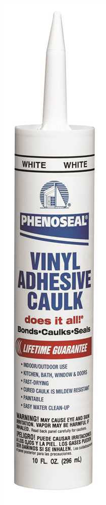 Dap&reg; Does It All Pheonoseal Vinyl Adhesive Caulk White, 10 Oz.