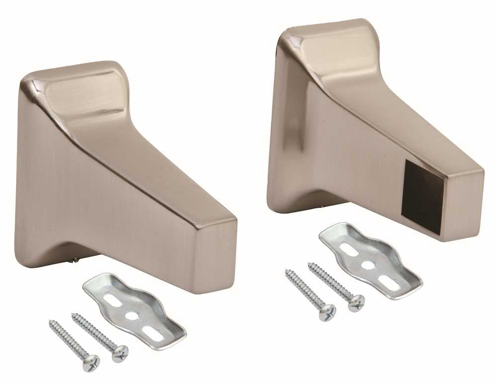 Towel Bar Bracket 5-8 In. Brushed Nickel