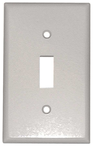 Jumbo Toggle Plate 1 Gang White