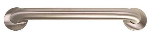 Stainless Steel Grab Bar Round Flange 16 In.