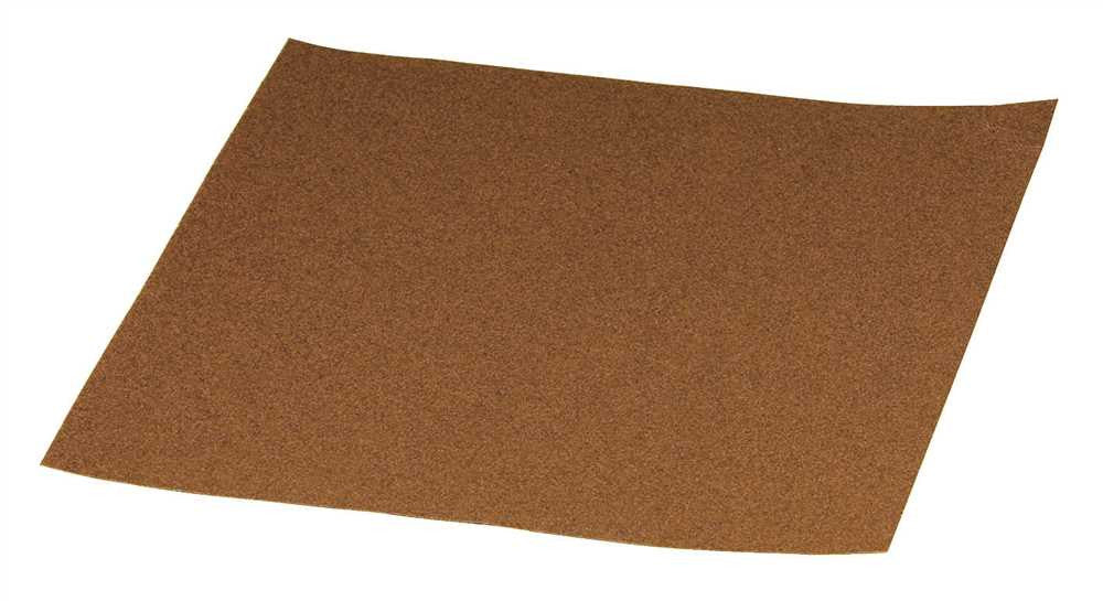 Sandpaper Aluminum Oxide Medium 9 In. X 11 In. 100 Grit