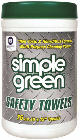 Simple Green&reg; Safety Towels&reg; Canister, 75 Count