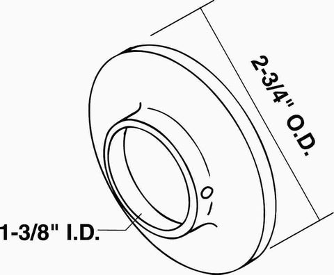 Tub Escutcheon For Speakman Chrome Plated