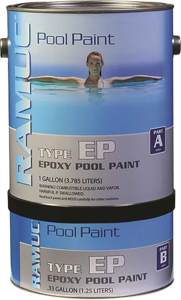 Ramuc Epoxy Pool Paint Kit Dawn Blue 1 Gallon