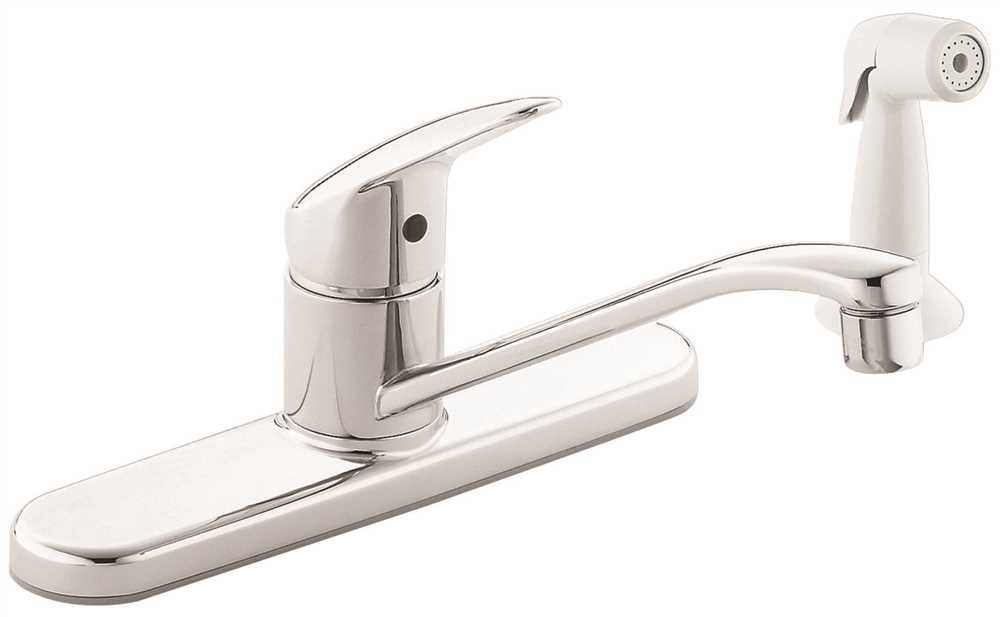 Cleveland Faucet Group Kitchen Faucet Lever Handle Lead Free Chrome With Spray