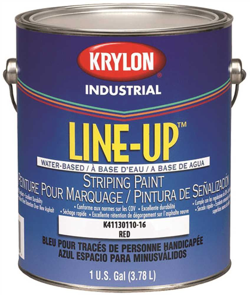 Krylon Heavy-duty Latex Traffic Paint 1 Gallon Red