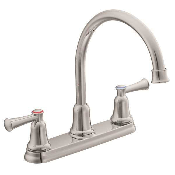 Cleveland Faucet Group Capstone Kitchen Two Handle Hi Arch Spout Lead Free Chrome