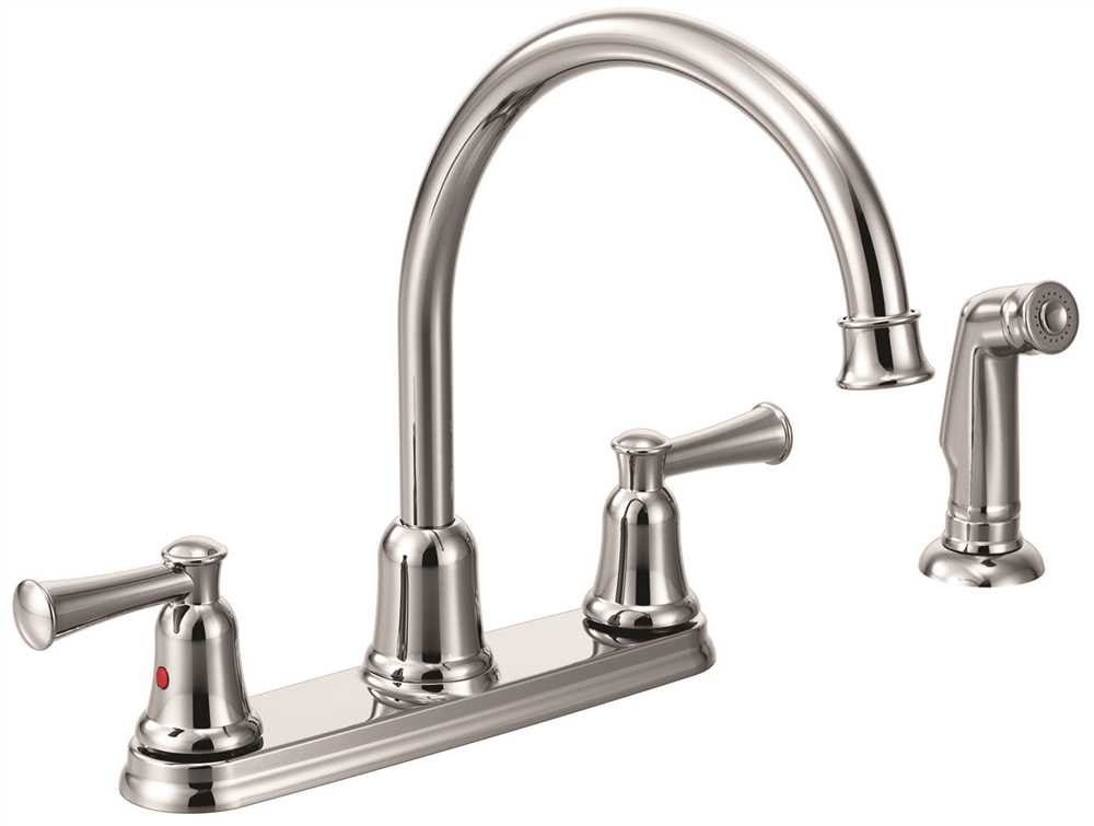 Cleveland Faucet Group Capstone Kitchen Two Handle Hi Arch Spout Lead Free Chrome With Spray