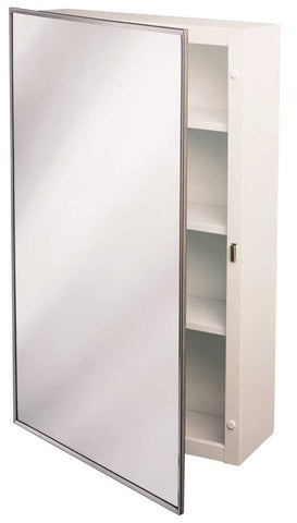 Surface Mount Steel Medicine Cabinet 16 In. X 22 In. Chrome