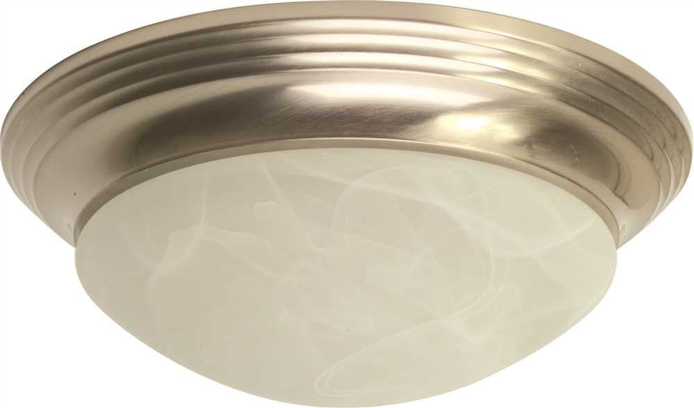 Royal Cove Decorative Flush Mount Ceiling Fixture, Brushed Nickel, 14" X 5"