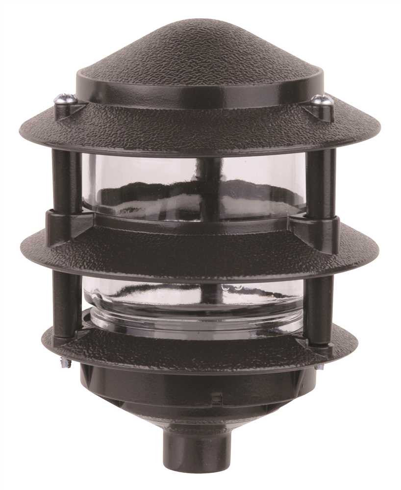 Pagoda 3 Tier Garden Light Bronze 75 Watt