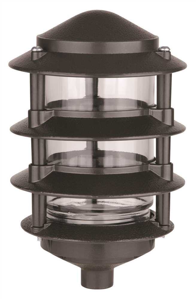 Pagoda 4 Tier Garden Light 100 Watt Bronze