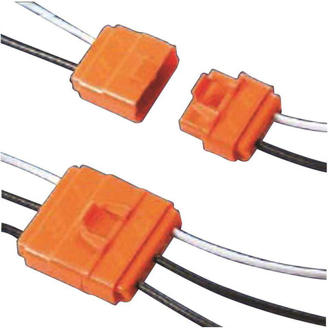 Luminaire Two Pole Disconnect Wire Size 18 Solid Orange