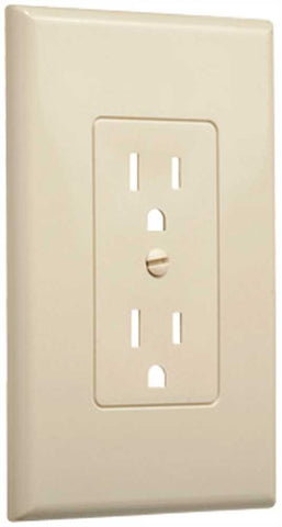 Masque Duplex Decorator Wall Plate Ivory