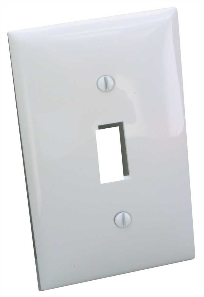 Plastic Wallplate Toggle Switch White