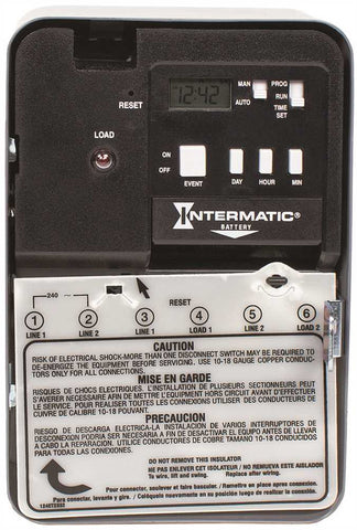 Electronic 7 Day Water Heater Timer Switch, 120 Volts