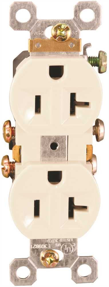 Duplex Receptacle 20 Amps Ivory