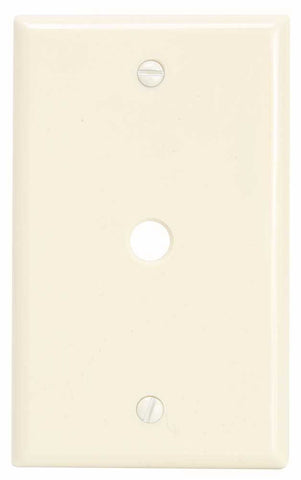 Preferred Industries&reg; 1-gang Telephone And Coaxial Cable Wall Plate, Almond