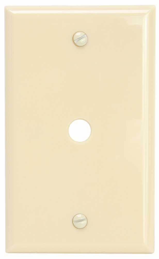 Preferred Industries&reg; 1-gang Telephone And Coaxial Cable Wall Plate, Ivory