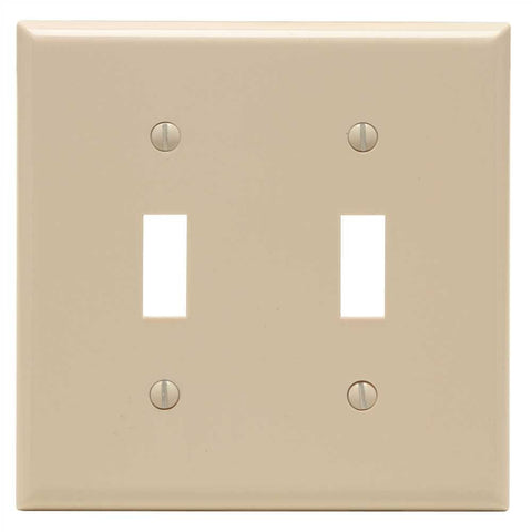 Switch Wallplate 2 Gang Almond