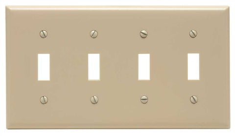 Switch 4 Gang Wallplate Ivory