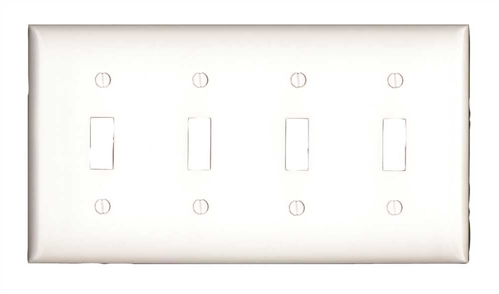 Switch 4 Gang Wallplate White