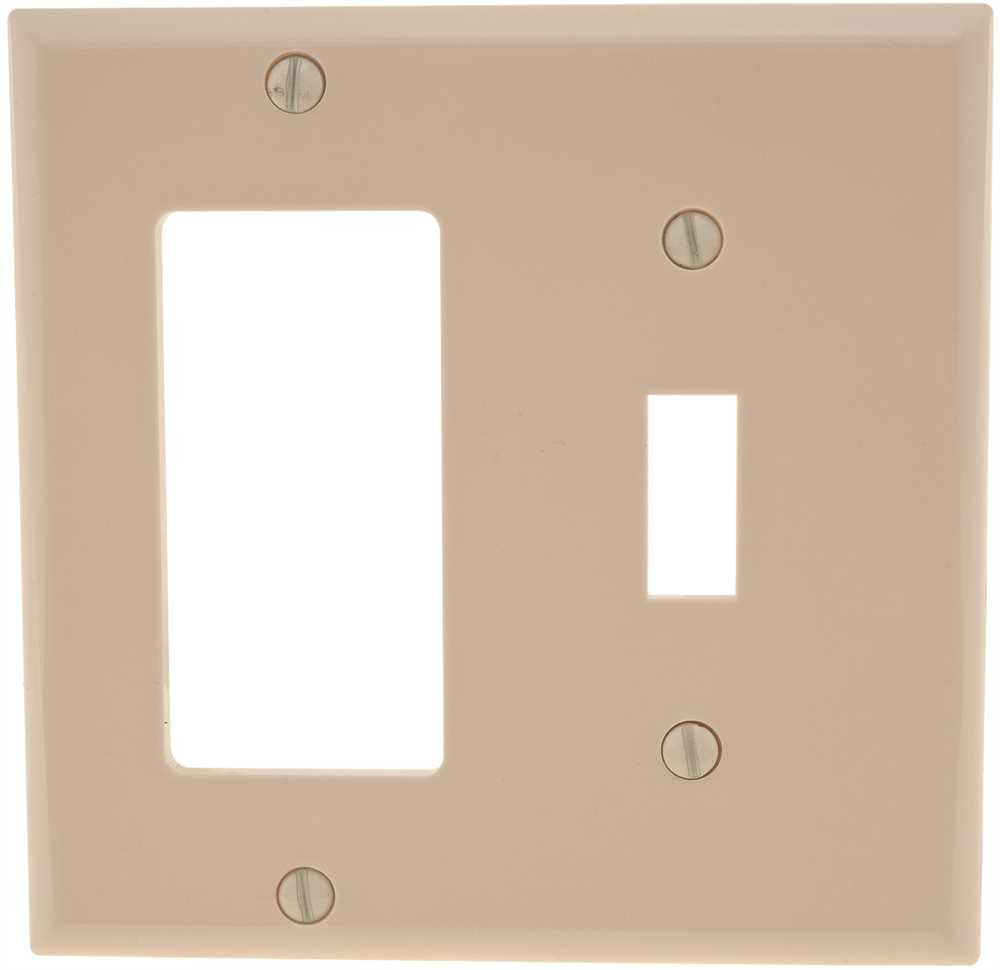 Wall Plate Combo Gfci & Toggle Almond