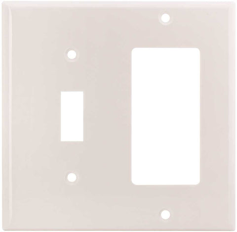 Wall Plate Combo Gfci & Toggle White