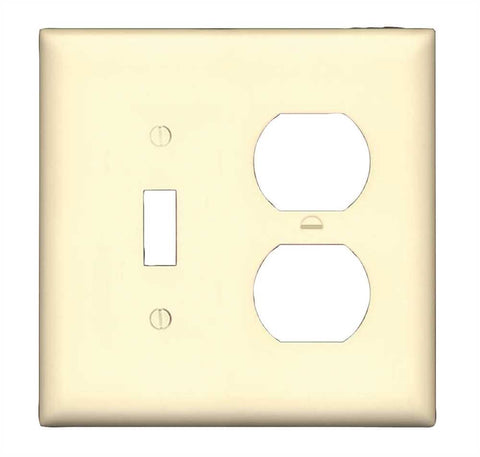 Combo Switch-duplex Plate White