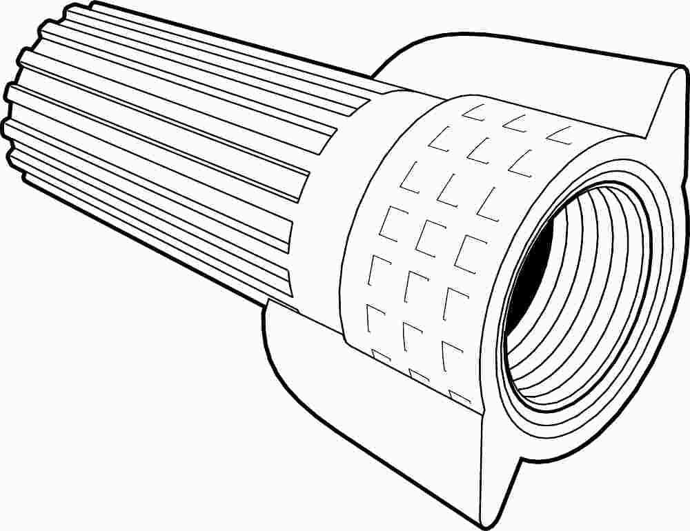 Wing-type Wire Connector, Tan, 500 Connectors Per Bag
