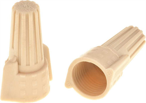 Preferred Industries&trade; Wing-type Wire Connector, Tan, 100 Per Box