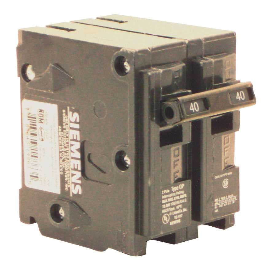 Qp Plug In 2 Pole Breaker 40 Amp