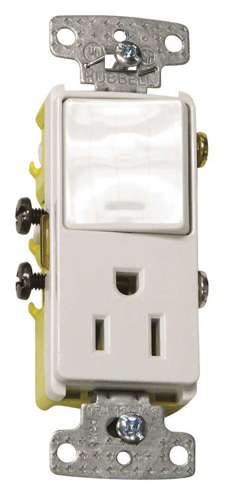 Rocker Combo Switch And Receptacle 15a White